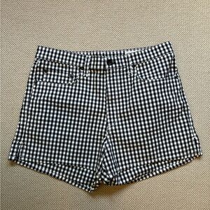 Rag & Bone Black and White Checkered Women's Shorts 31